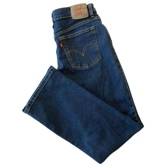 Levi's 550 Women's Jeans Size 10M (Fit 30x30.5) Mid Rise Straight Dark Wash VTG - Picture 3 of 10